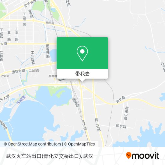武汉火车站出口(青化立交桥出口)地图