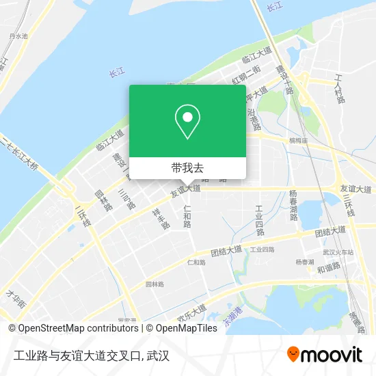 工业路与友谊大道交叉口地图