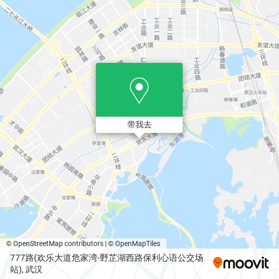 777路(欢乐大道危家湾-野芷湖西路保利心语公交场站)地图