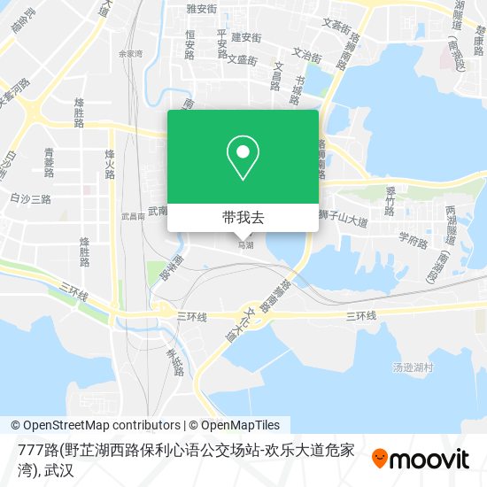 777路(野芷湖西路保利心语公交场站-欢乐大道危家湾)地图