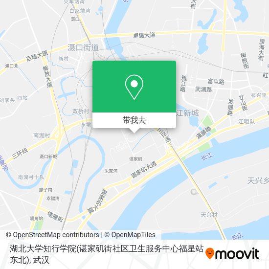 湖北大学知行学院(谌家矶街社区卫生服务中心福星站东北)地图