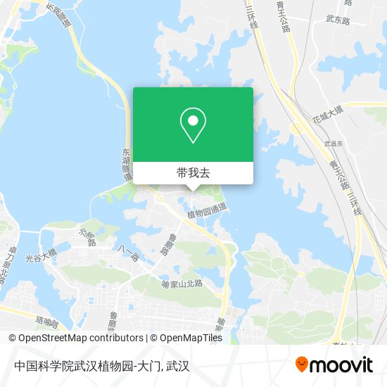 中国科学院武汉植物园-大门地图