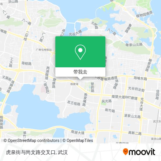 虎泉街与尚文路交叉口地图