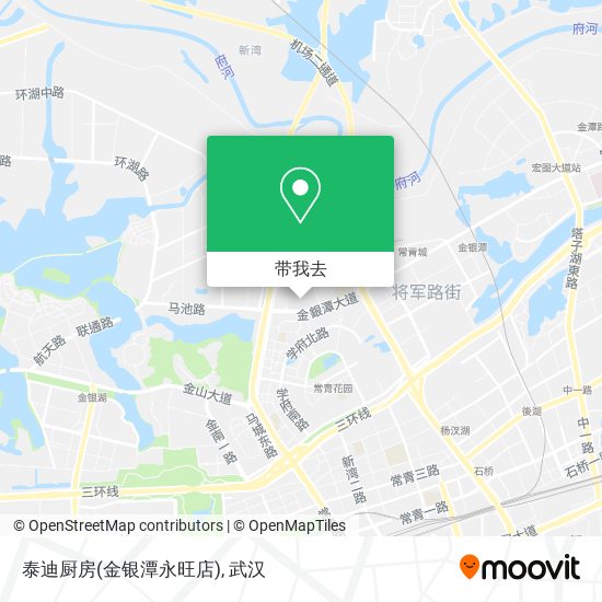 泰迪厨房(金银潭永旺店)地图