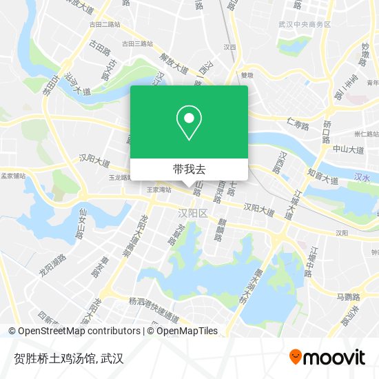 贺胜桥土鸡汤馆地图