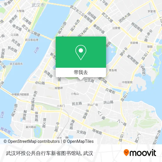 武汉环投公共自行车新省图书馆站地图