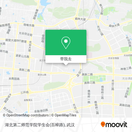 湖北第二师范学院学生会(百樟路)地图