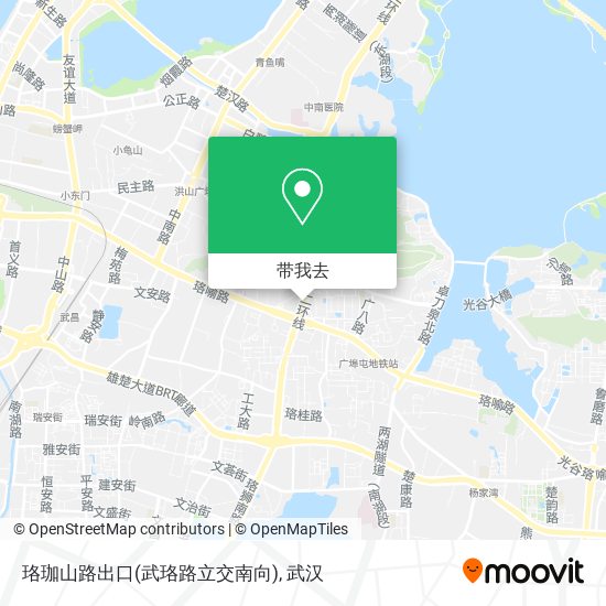 珞珈山路出口(武珞路立交南向)地图