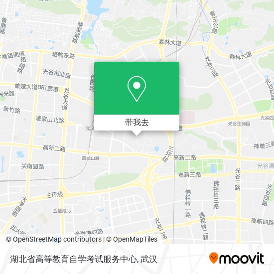 湖北省高等教育自学考试服务中心地图