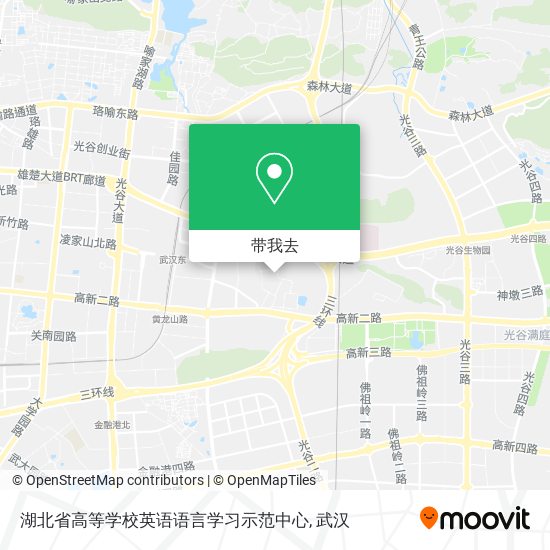湖北省高等学校英语语言学习示范中心地图