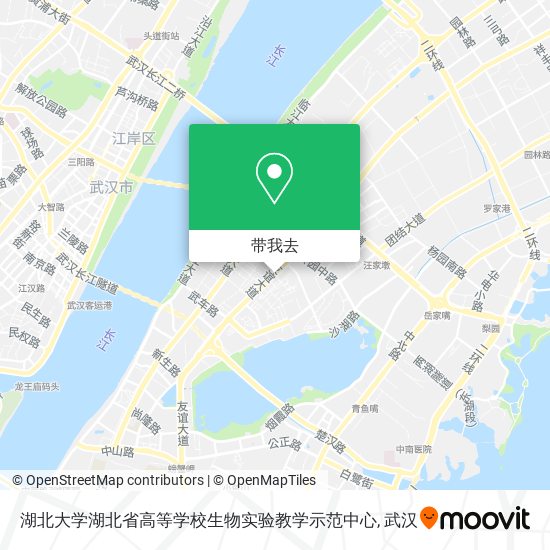 湖北大学湖北省高等学校生物实验教学示范中心地图