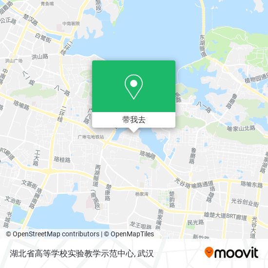 湖北省高等学校实验教学示范中心地图