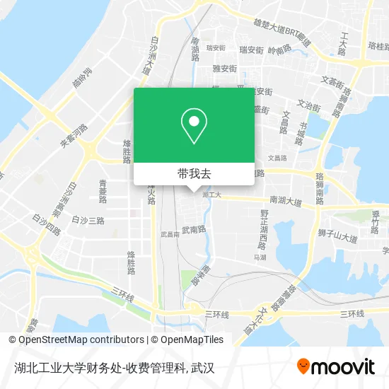 湖北工业大学财务处-收费管理科地图