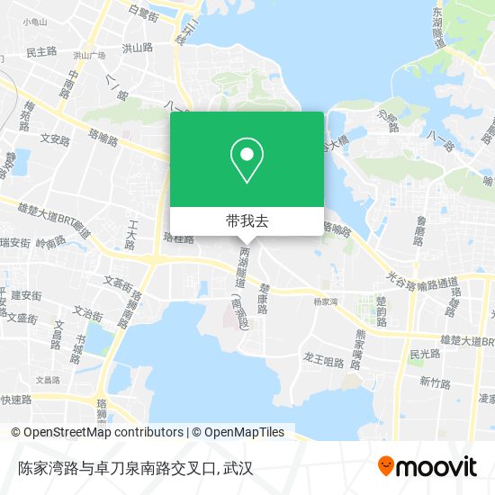 陈家湾路与卓刀泉南路交叉口地图