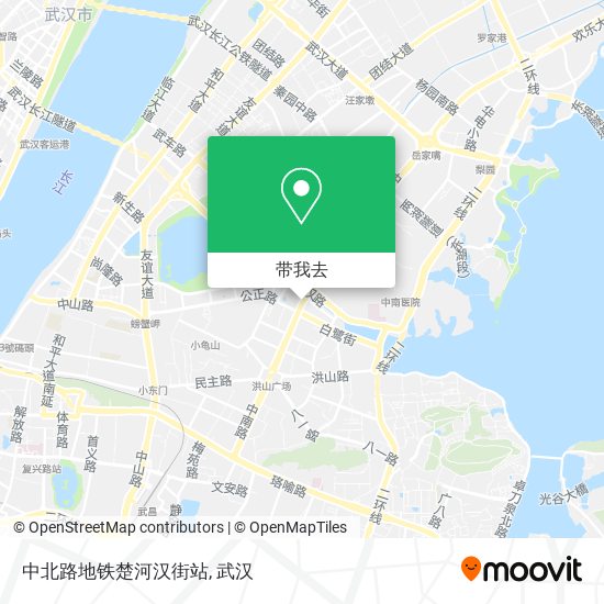 中北路地铁楚河汉街站地图