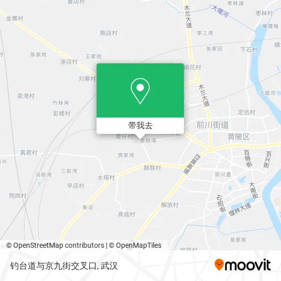 钓台道与京九街交叉口地图