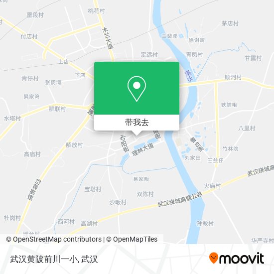 武汉黄陂前川一小地图