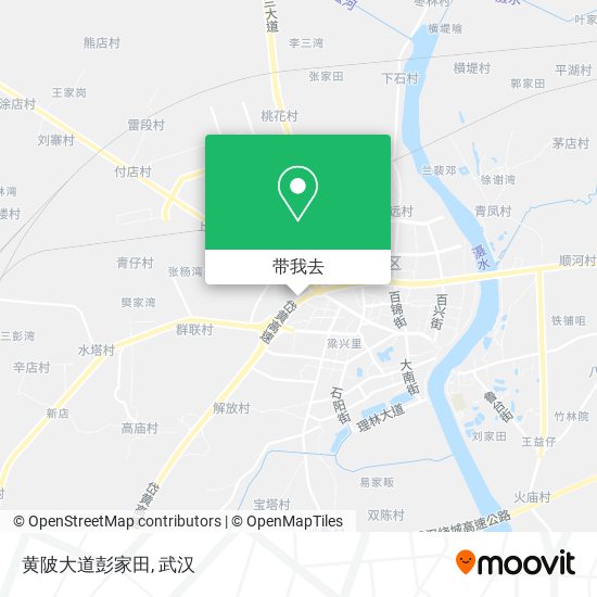 黄陂大道彭家田地图