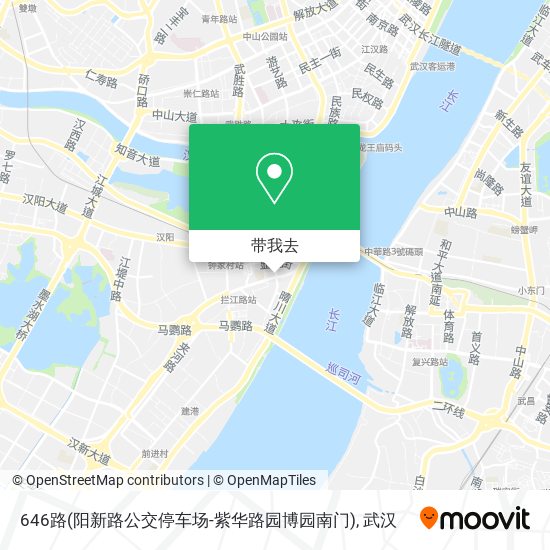 646路(阳新路公交停车场-紫华路园博园南门)地图