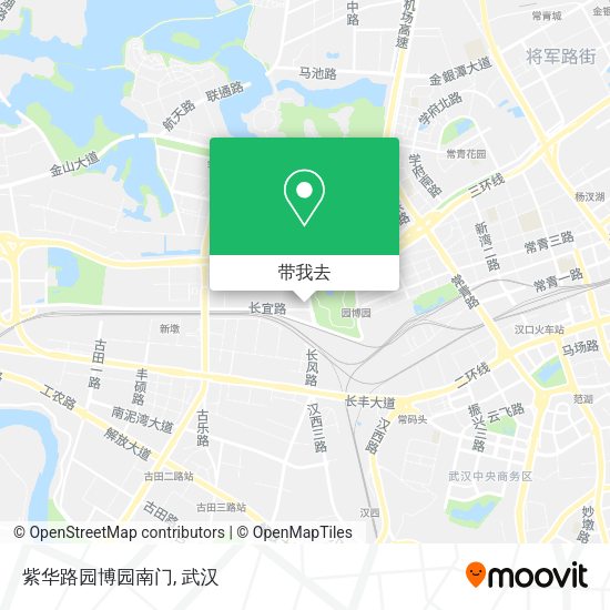 紫华路园博园南门地图