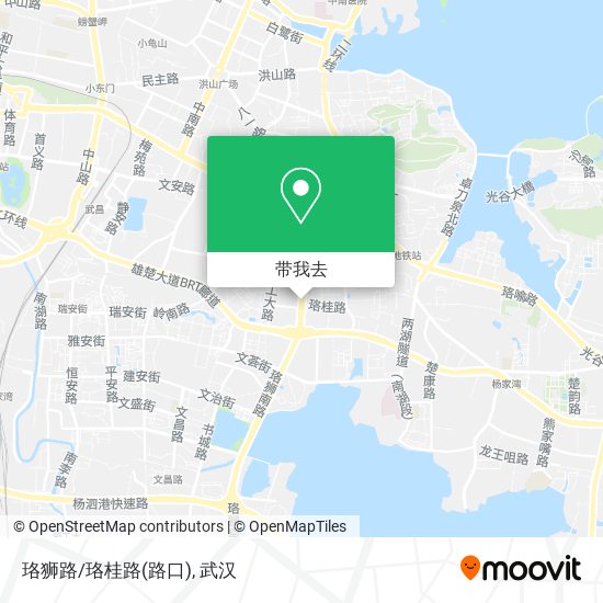 珞狮路/珞桂路(路口)地图