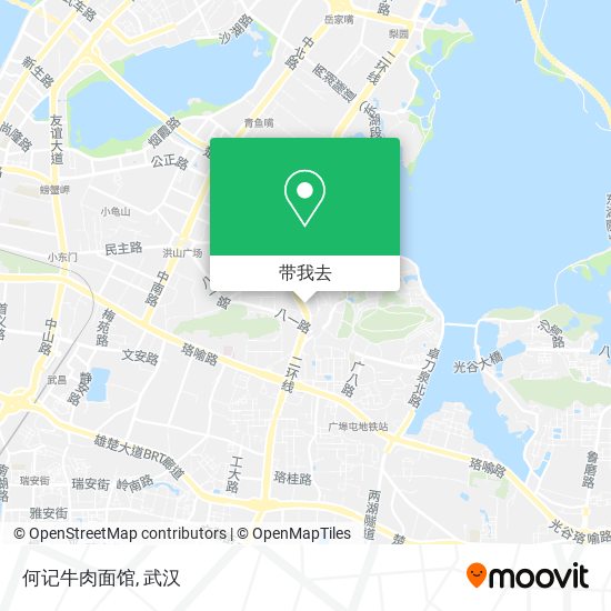 何记牛肉面馆地图