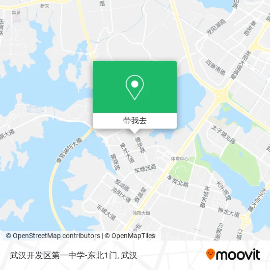 武汉开发区第一中学-东北1门地图