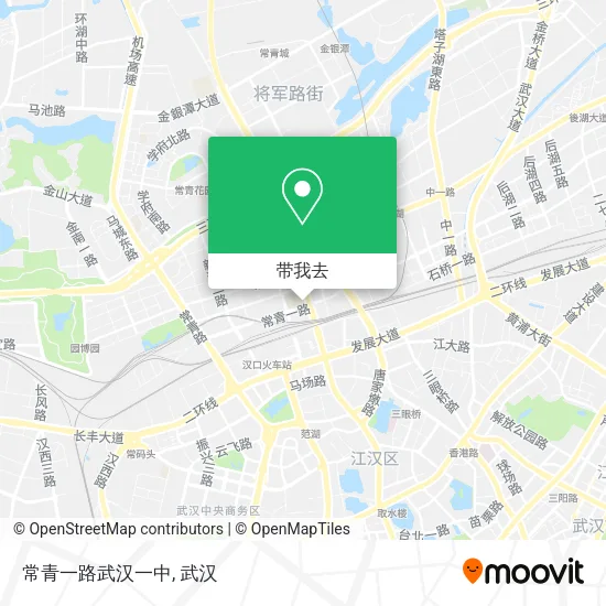 常青一路武汉一中地图