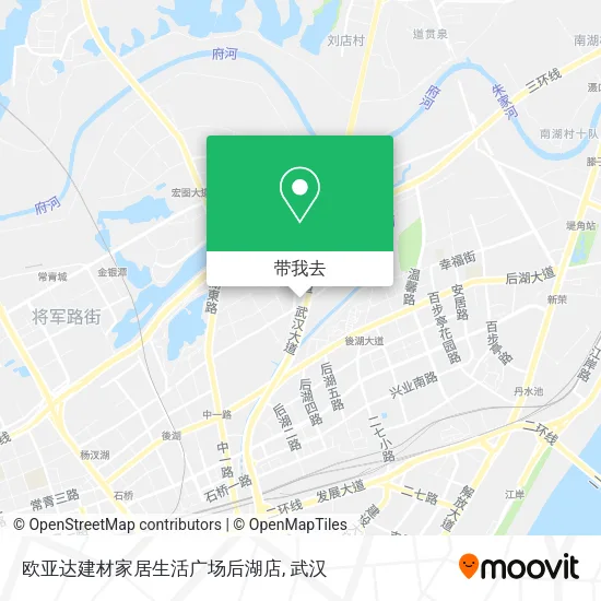 欧亚达建材家居生活广场后湖店地图