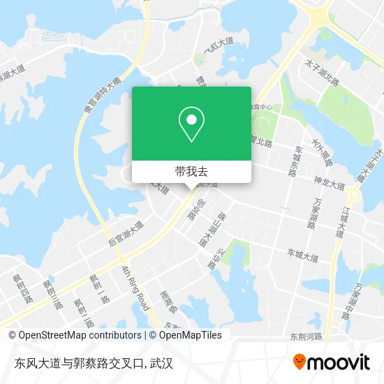 东风大道与郭蔡路交叉口地图