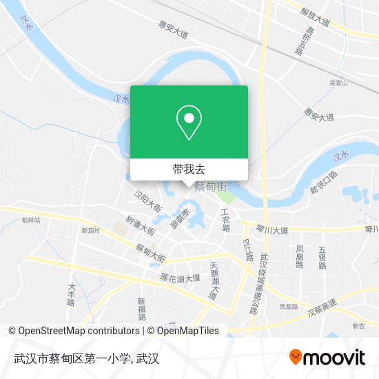武汉市蔡甸区第一小学地图