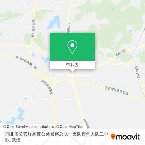 湖北省公安厅高速公路警察总队一支队蔡甸大队二中队地图