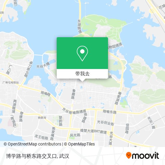 博学路与桥东路交叉口地图