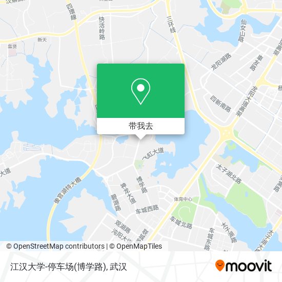 江汉大学-停车场(博学路)地图