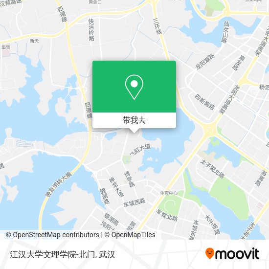 江汉大学文理学院-北门地图