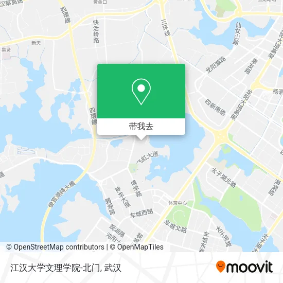 江汉大学文理学院-北门地图