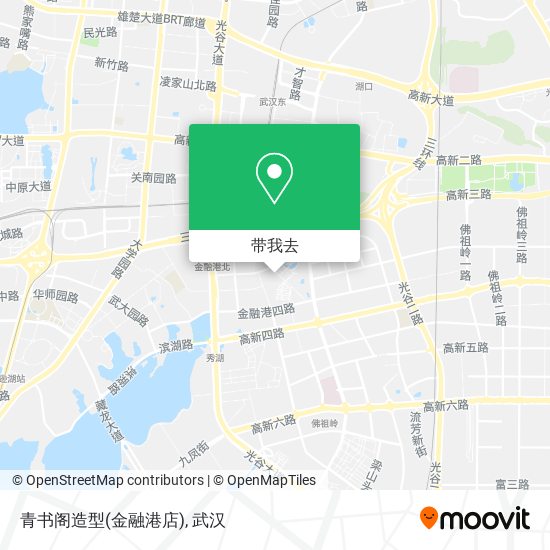 青书阁造型(金融港店)地图