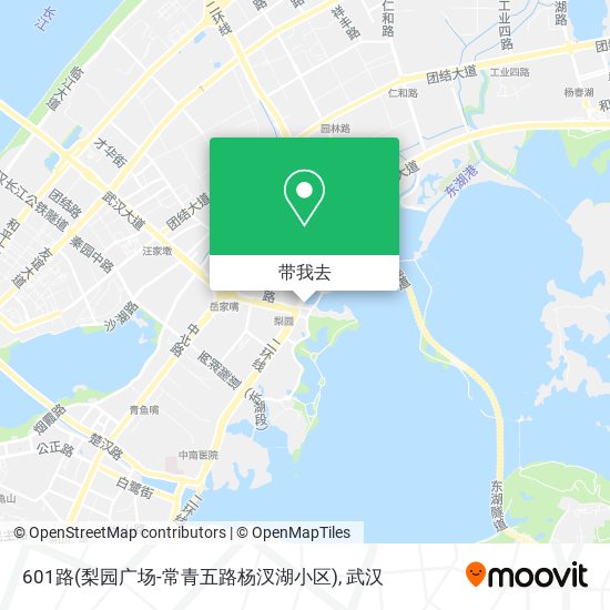 601路(梨园广场-常青五路杨汊湖小区)地图