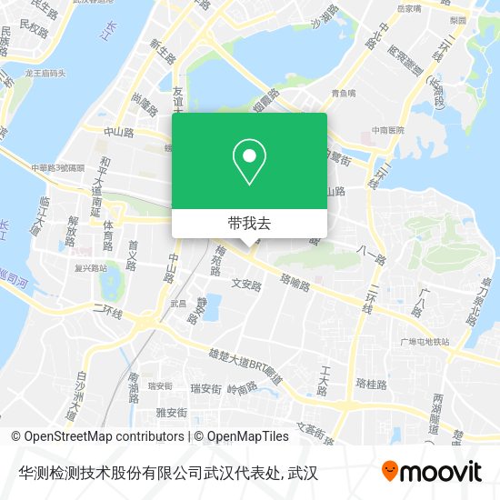 华测检测技术股份有限公司武汉代表处地图