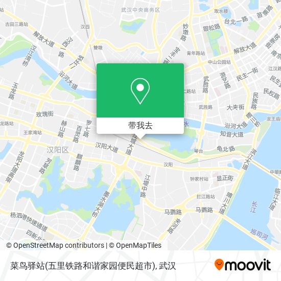 菜鸟驿站(五里铁路和谐家园便民超市)地图