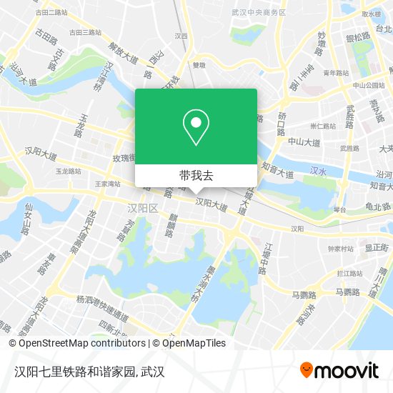 汉阳七里铁路和谐家园地图