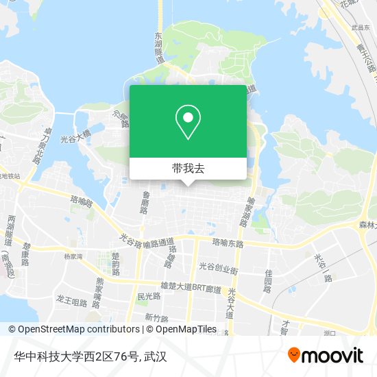 华中科技大学西2区76号地图