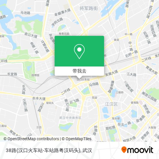 38路(汉口火车站-车站路粤汉码头)地图
