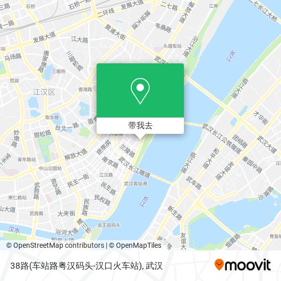 38路(车站路粤汉码头-汉口火车站)地图