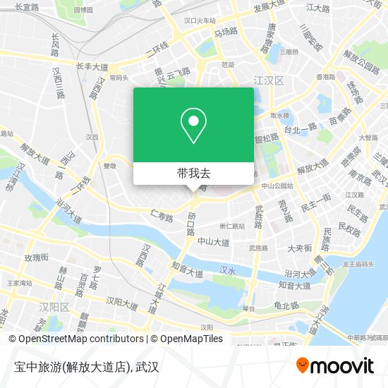 宝中旅游(解放大道店)地图