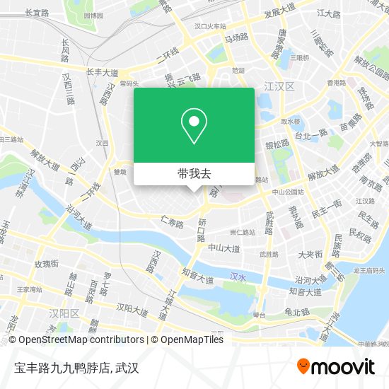 宝丰路九九鸭脖店地图