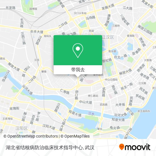 湖北省结核病防治临床技术指导中心地图