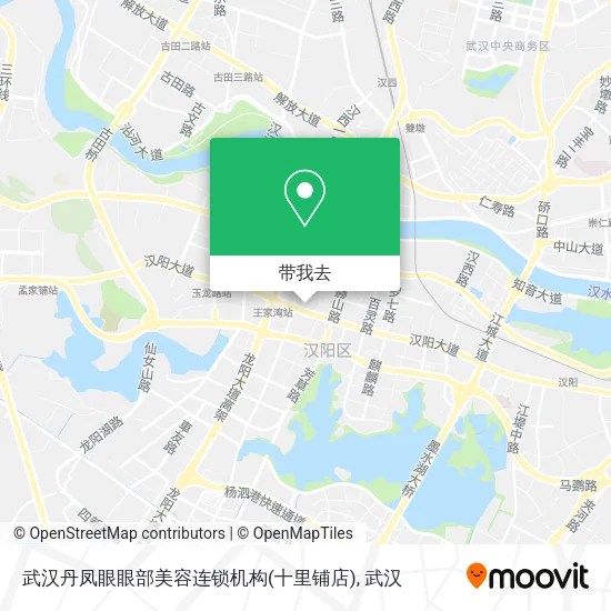 武汉丹凤眼眼部美容连锁机构(十里铺店)地图