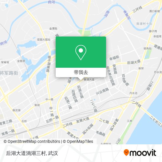 后湖大道淌湖三村地图