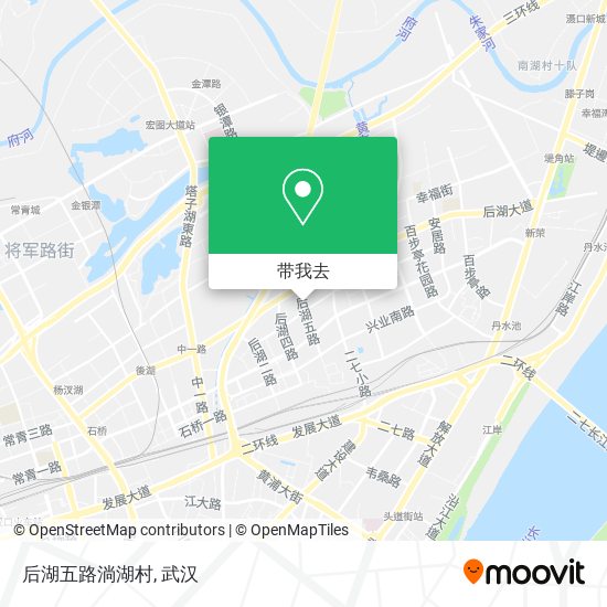 后湖五路淌湖村地图